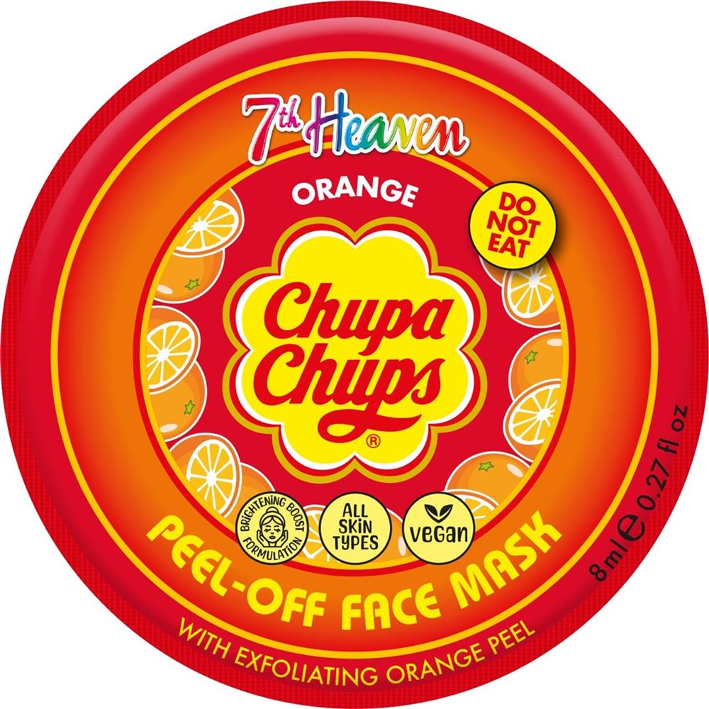 7th Heaven Peel-Off Mask<br>8 ml, Chupa Chups Orange