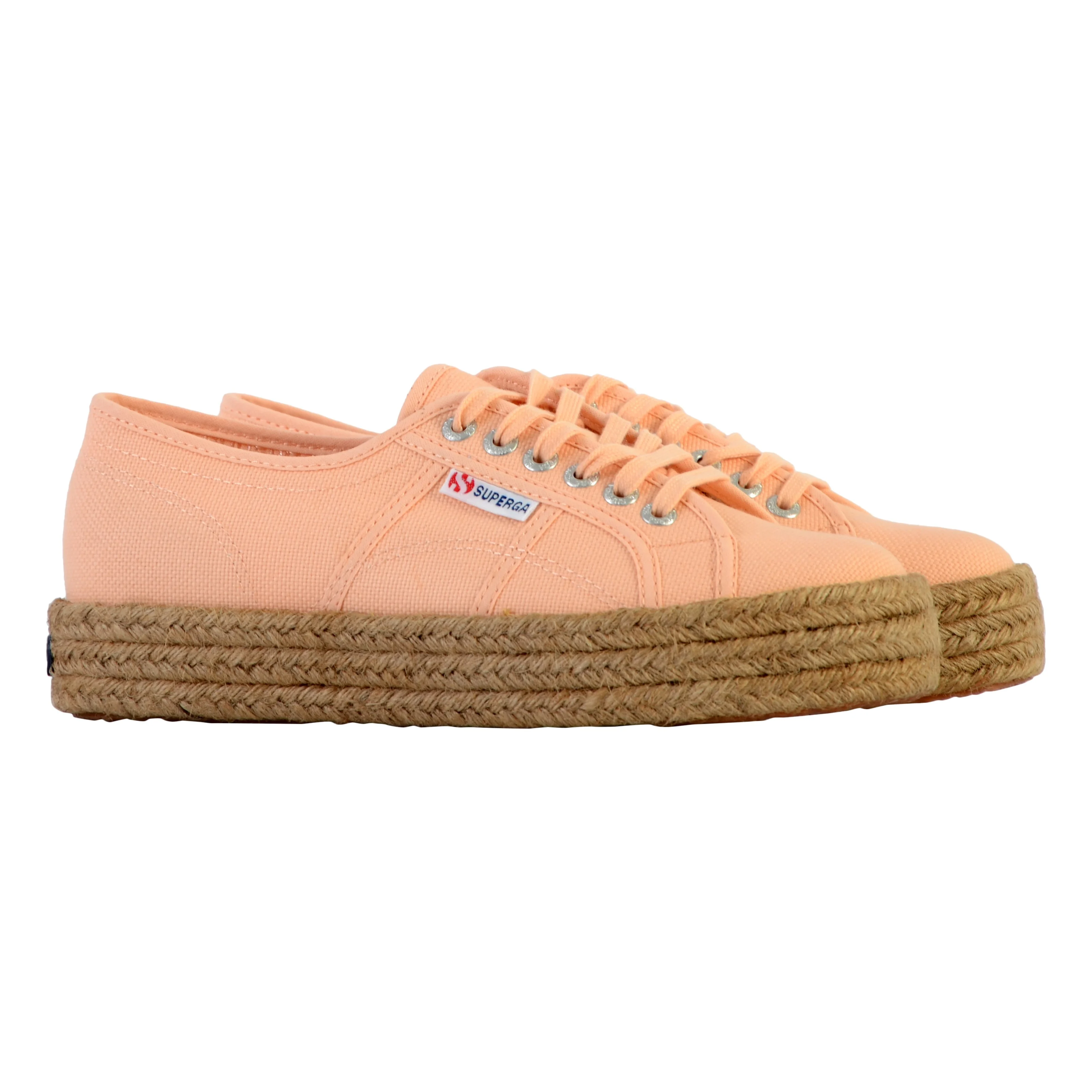 Basket basse à lacets superga rope | Rose