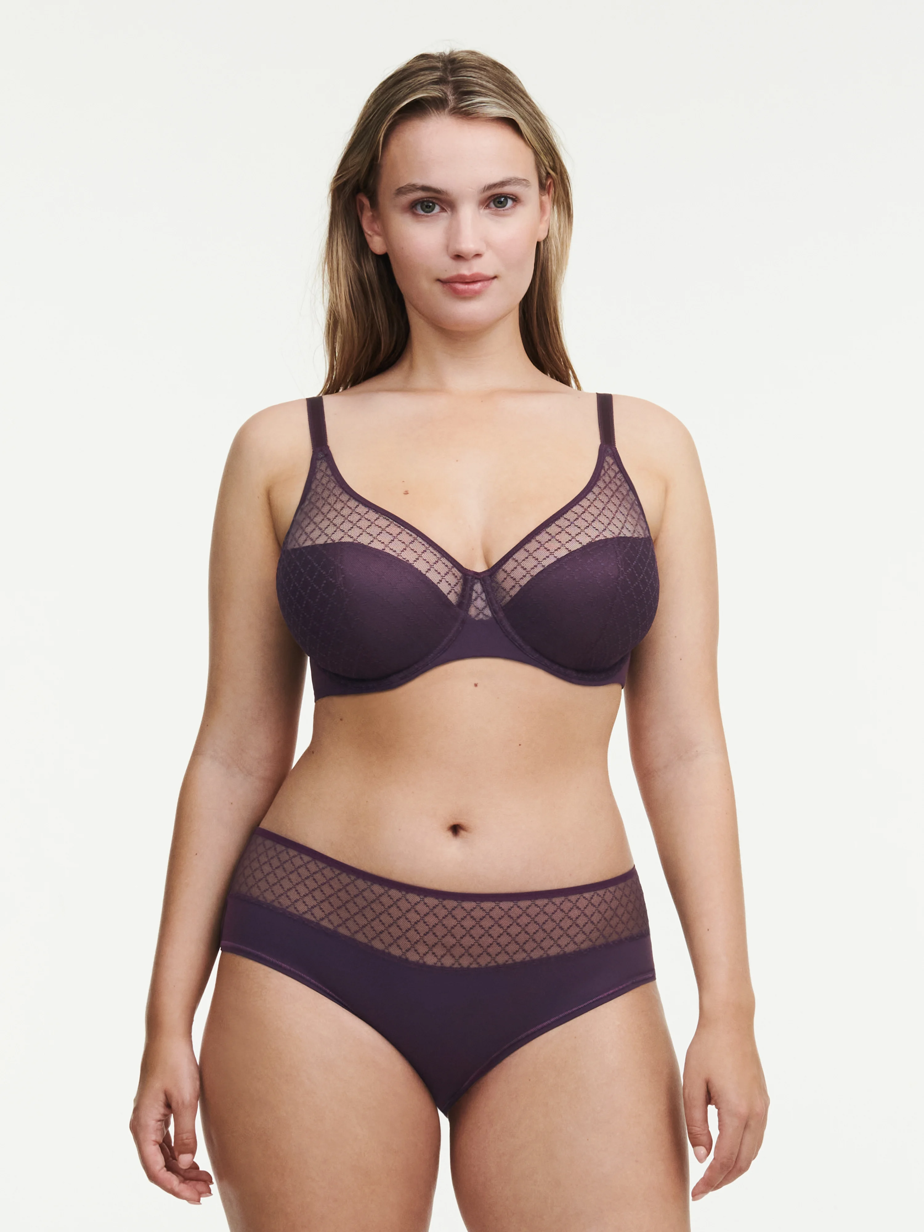 NORAH CHIC - Soutien-gorge moulé emboîtant en dentelle | Violet