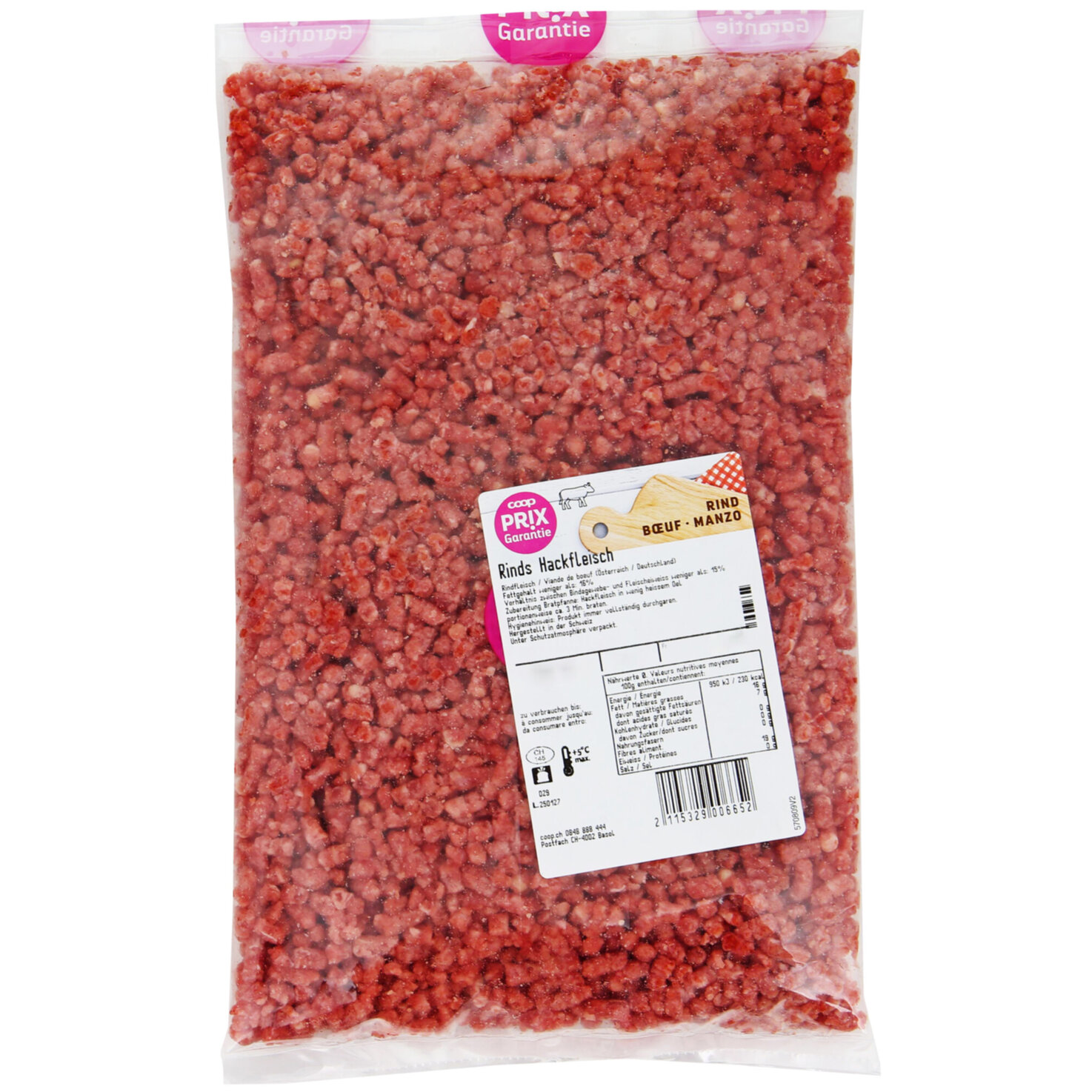 Prix Garantie Rindshackfleisch ca. 500g
