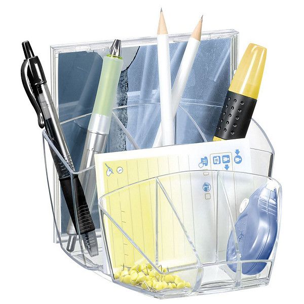 CEP Pot à crayons Ice Black 580 i noir transparent