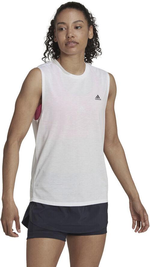 adidas Run Icons Løb Muscle tanktop Hvid