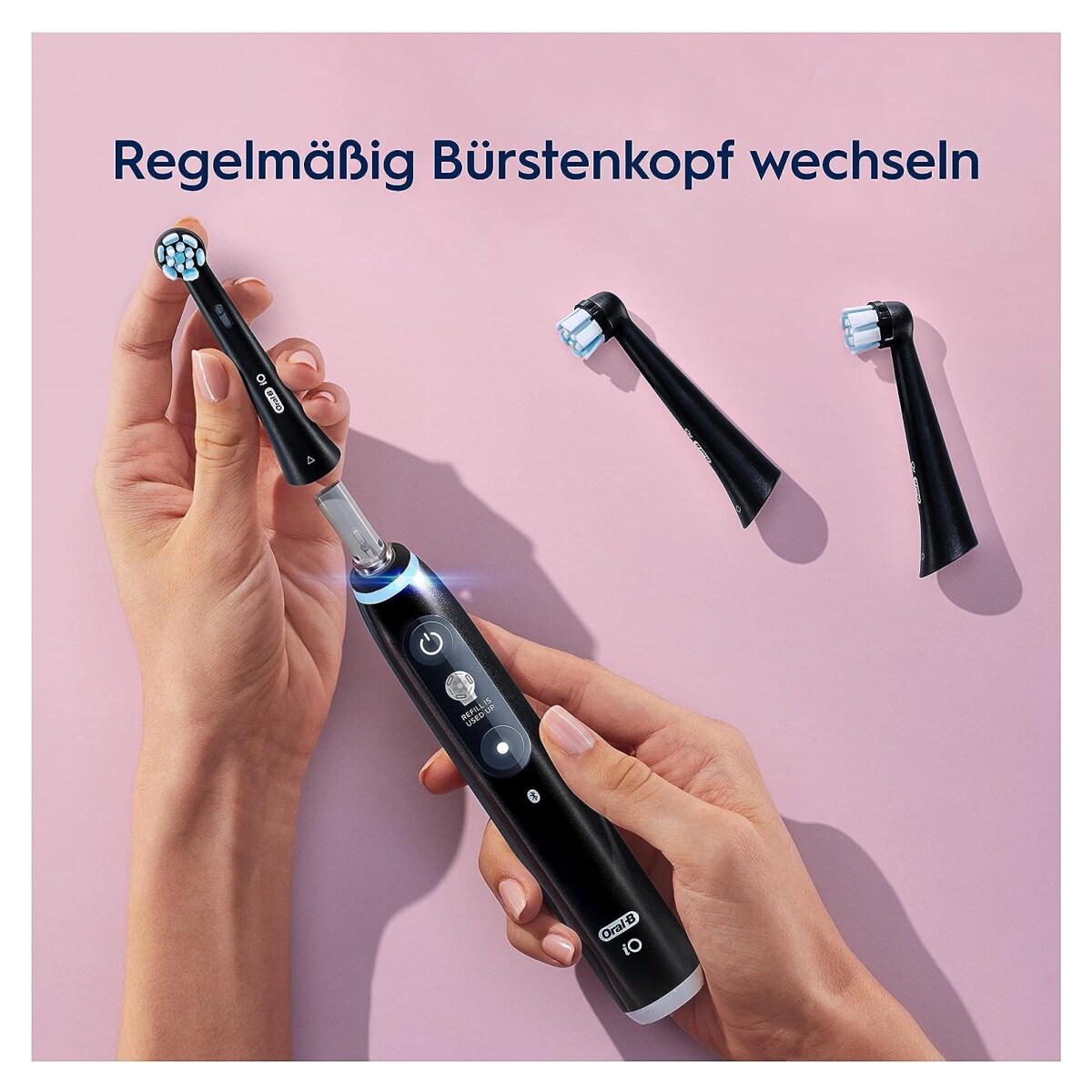 Oral-B iO Sanfte Reinigung Aufsteckbürsten, 6 Stück