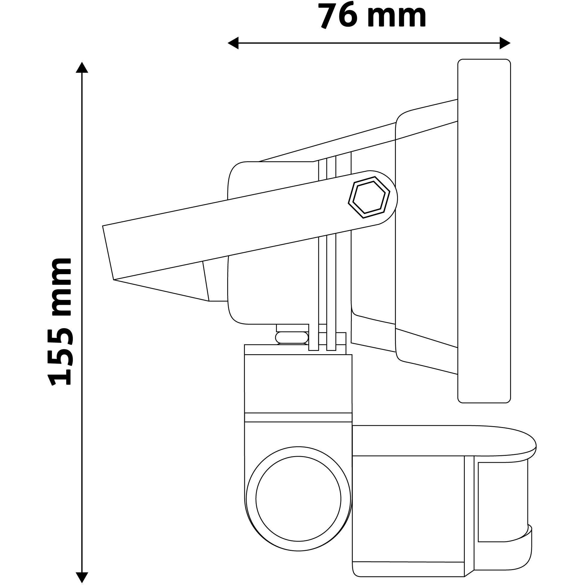 Avide LED Flood Light 10W NW PIR