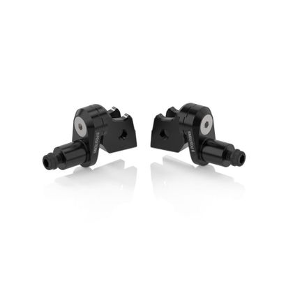 Adaptateur repose pied Rizoma Pilote - 18 mm - Excentrique - Noir
