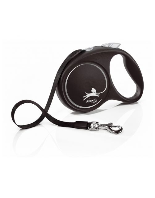 Flexi Black Design Tape M 5 m - Hondenriem