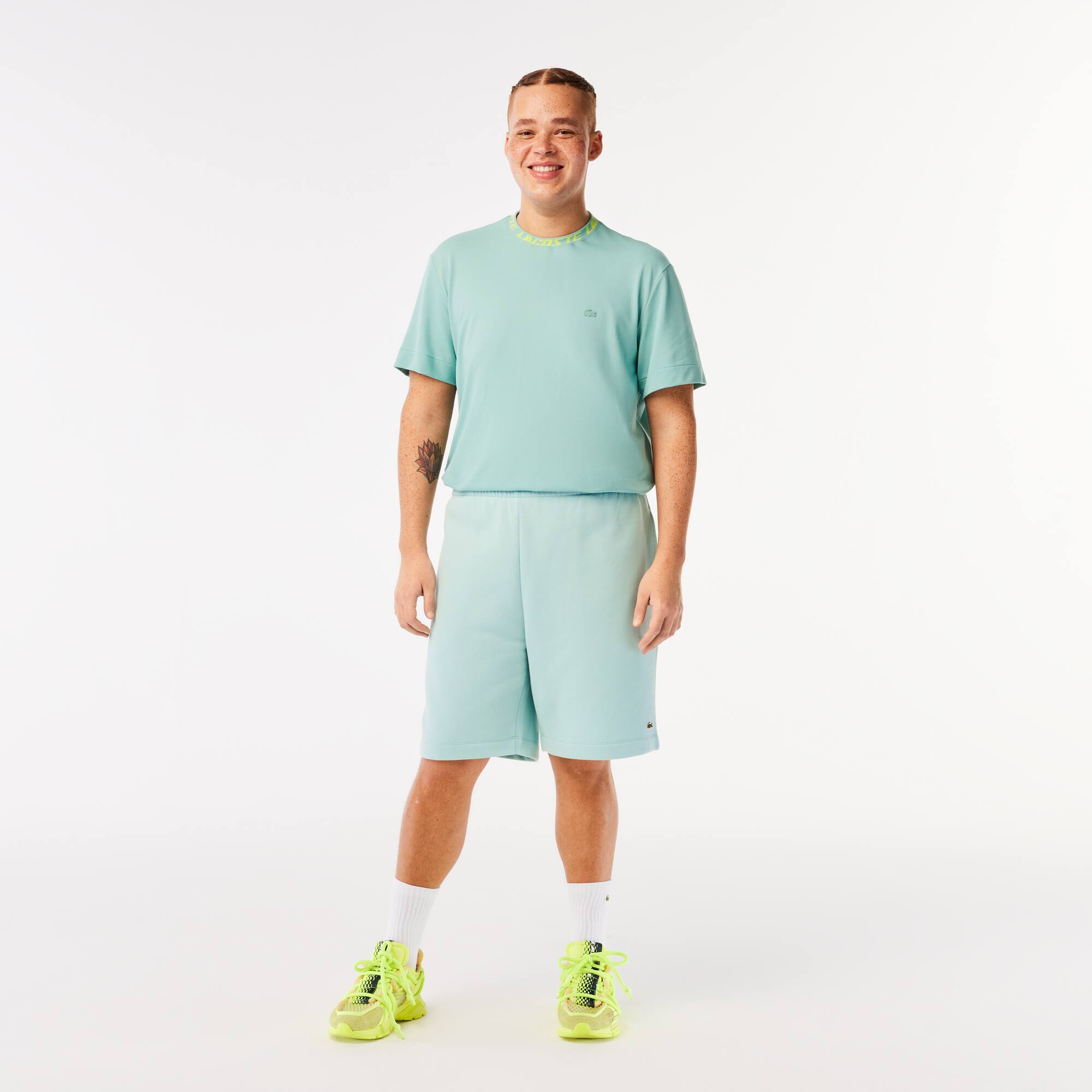 Short jogger en molleton Shorts - Vert - Lacoste - Homme