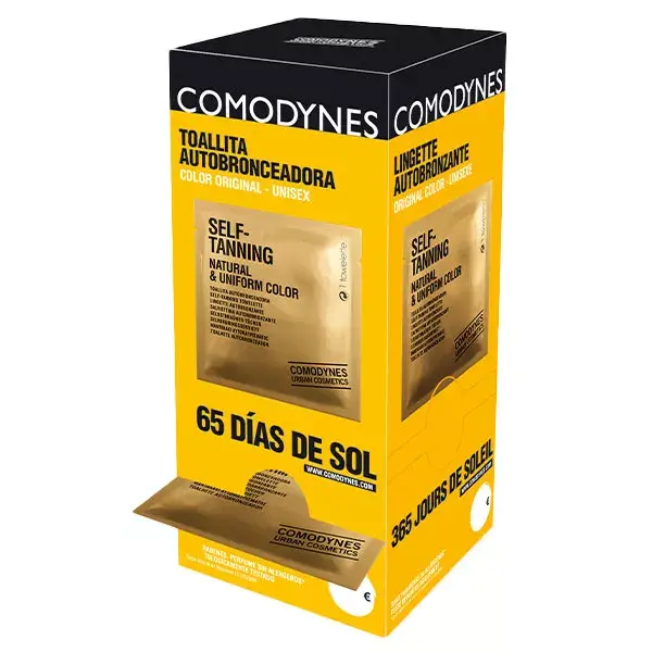 Lenços autobronzeadores Comodynes Cosmetics, 8 doses individuais