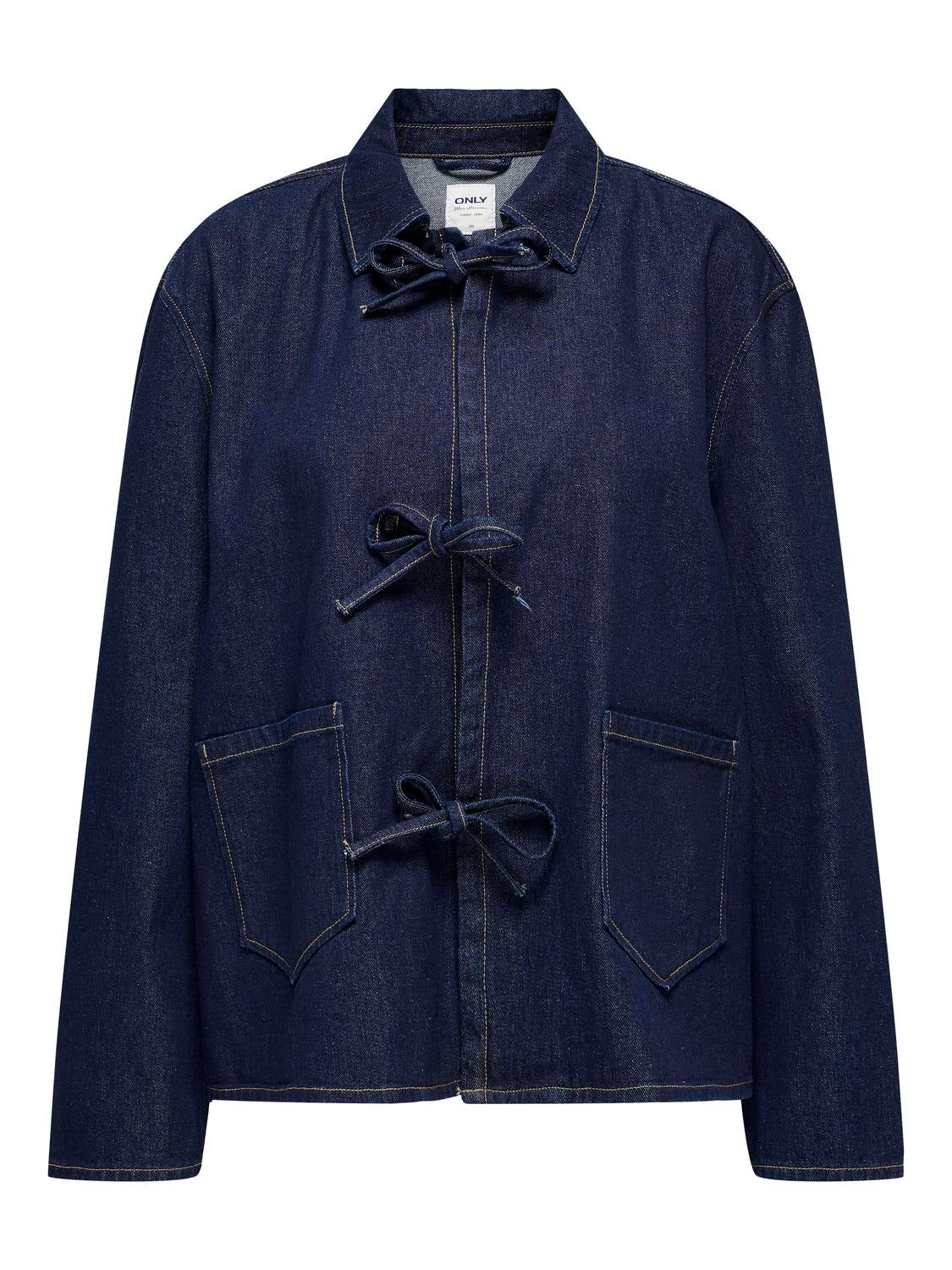 ONLTHILLE Jeansjacke Dark Blue Denim