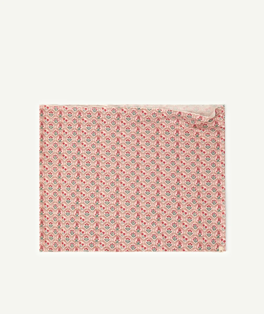 SNOOD FILLE EN FIBRES RECYCLÉES ET IMPRIMÉ FLEURI