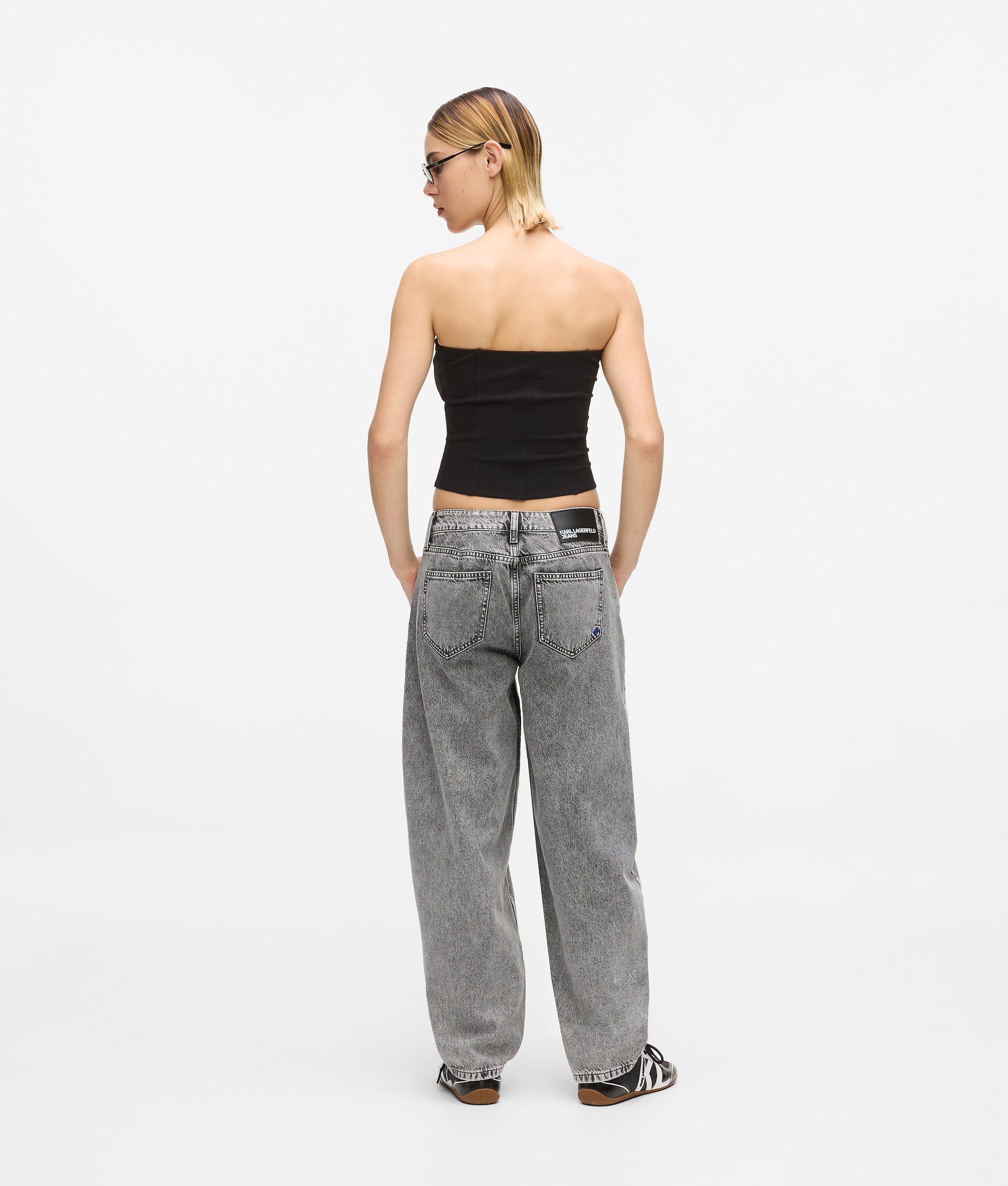 Middenhoge barrel Jeans