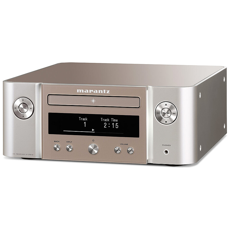 Marantz Melody X M-CR612 Argent/Or + Triangle Elara LN01 Chêne avec double grille