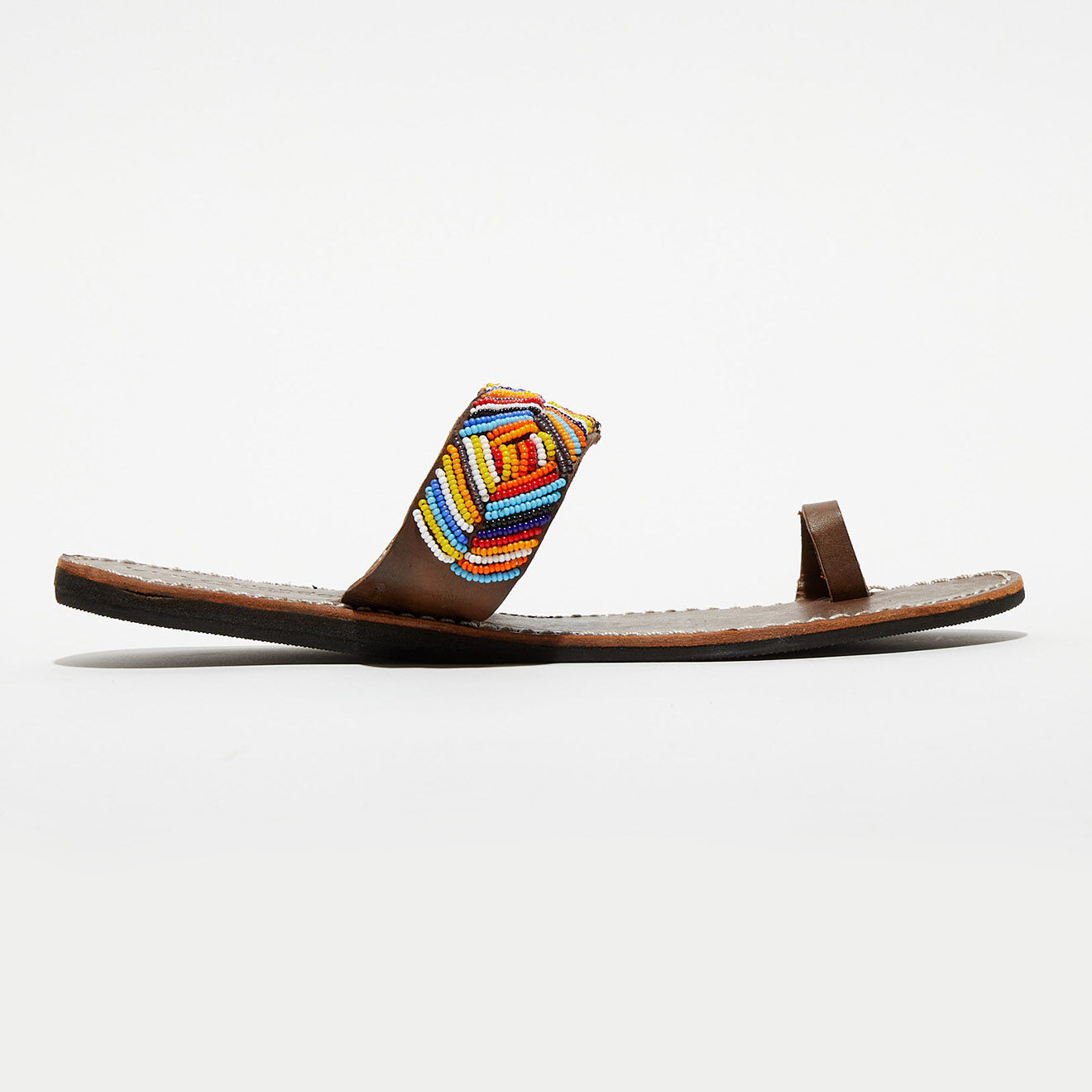 Laidback London Mules en Cuir Mix marron/multicolore