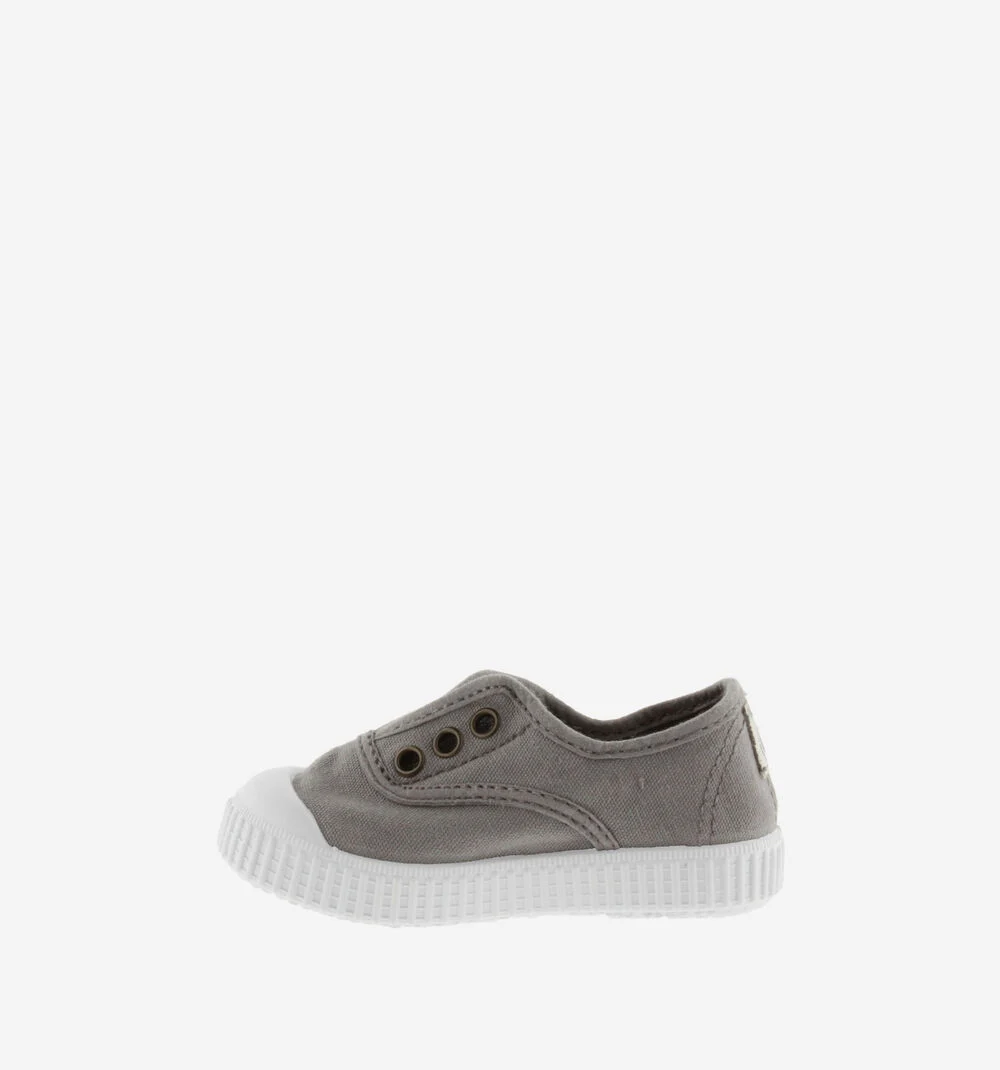 1915 INGLESA TENNIS TOILE DREC® ÉLASTIQUE Baskets en toile avec élastique pour enfant GRIS