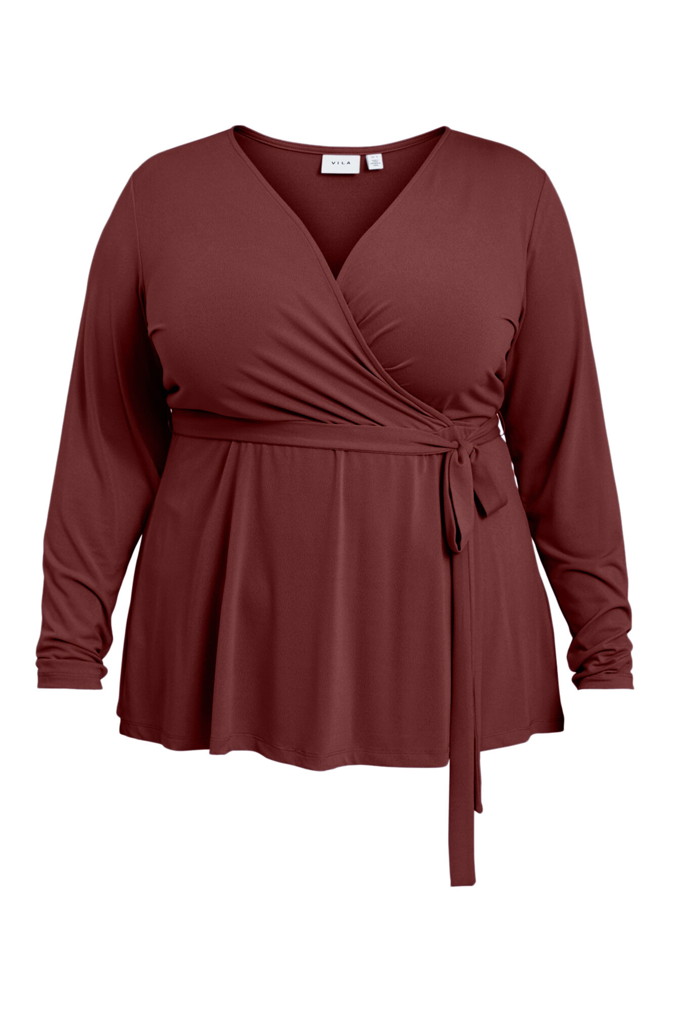 Blusa envelope Evoked by Vila - Marrom