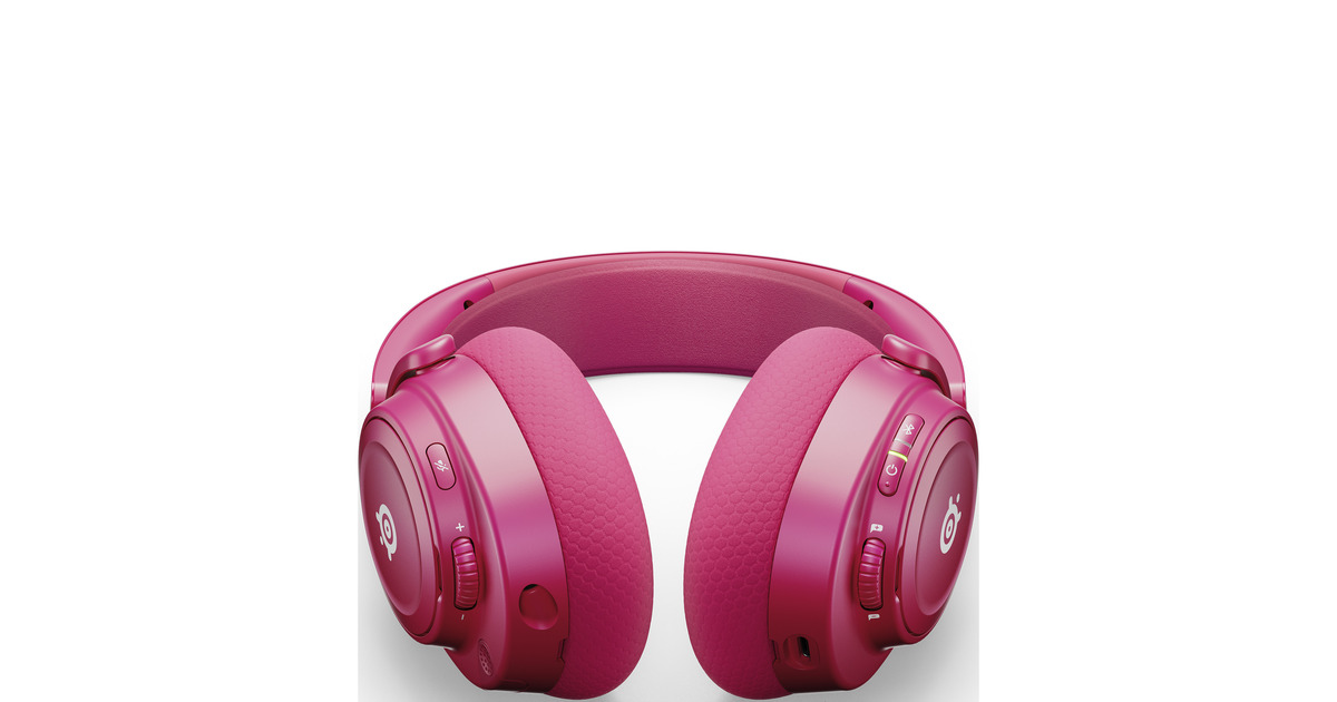 SteelSeriesArctis Nova 7P Wireless Gen 2 over-ear gaming headset  (Magenta, PlayStation 4, PlayStation 5, 2.4 GHz / Bluetooth)