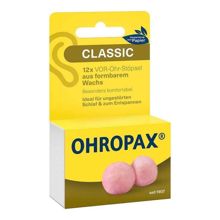 Ohropax Classic Wachs Vor-Ohr Stöpsel, 12 St