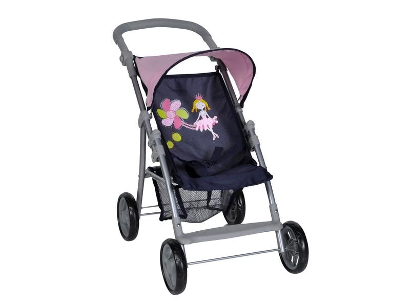 Knorrtoys Puppenbuggy Liba Princess Blue Puppenwagen mit Sonnendach