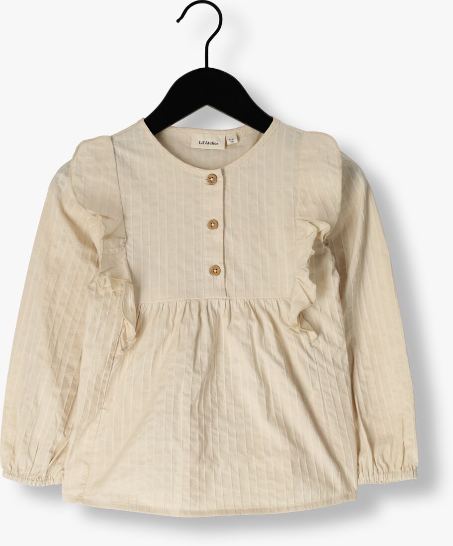 LIL\\' ATELIER beige lil' atelier blouse nmftiba ls shirt