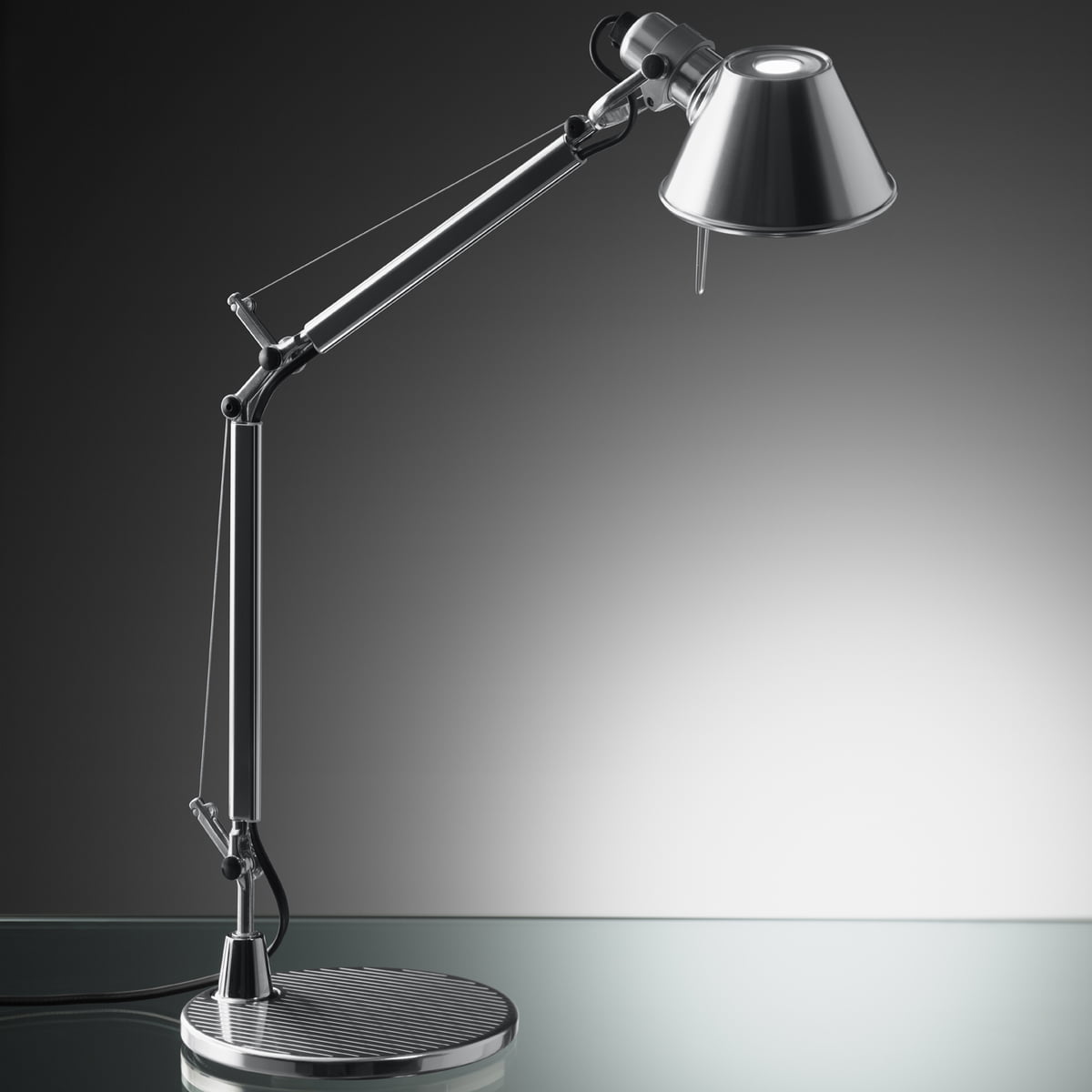 Tolomeo Micro bureaulamp retrofit goud