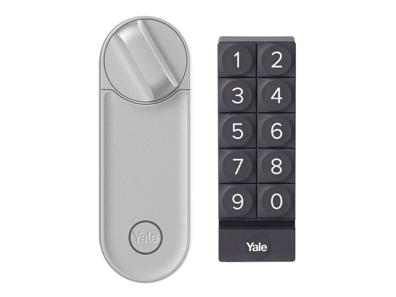 Yale Linus L2 Smart Lock K-Kit, Silber Intelligentes Türschloss, mit WLAN- und Bluetooth- und NFC- Verbindung