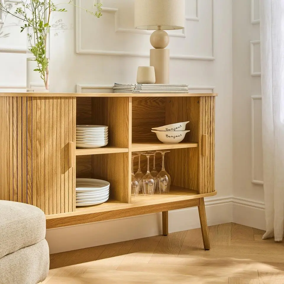 CALICOSY - Dressoir ERNEST - Licht hout - 75x110x39 cm