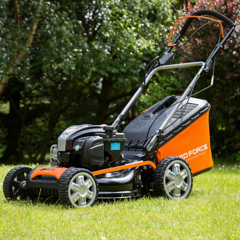 Yard force - tondeuse à gazon thermique autotractée - 46cm - moteur briggs & stratton 450e 125cc - gm b46ck