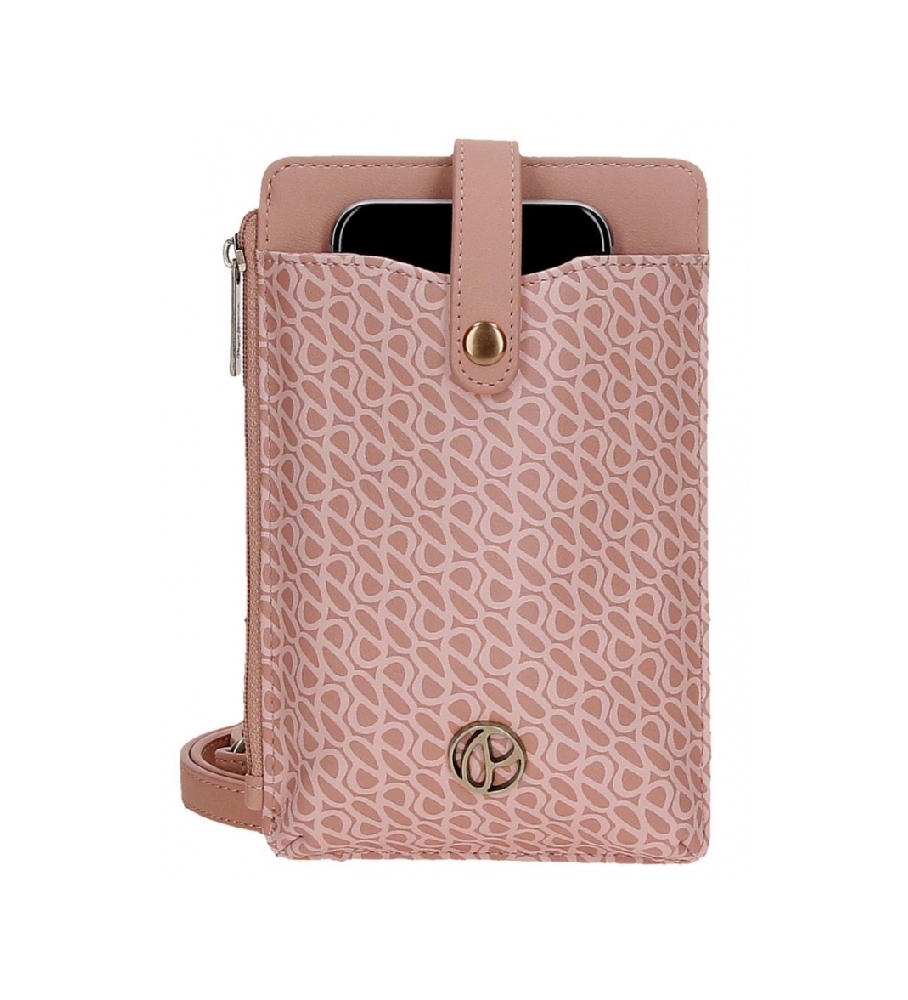 Bolsa transversal rosa Megan da Pepe Jeans para celular.