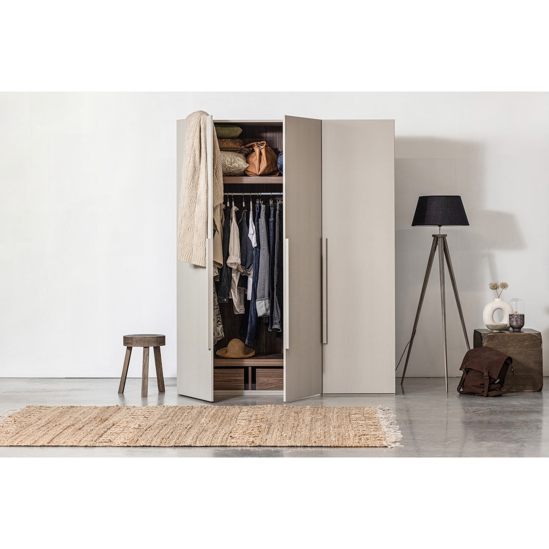 Kleiderschrank RENS 165 x 210 cm Kieselgrau