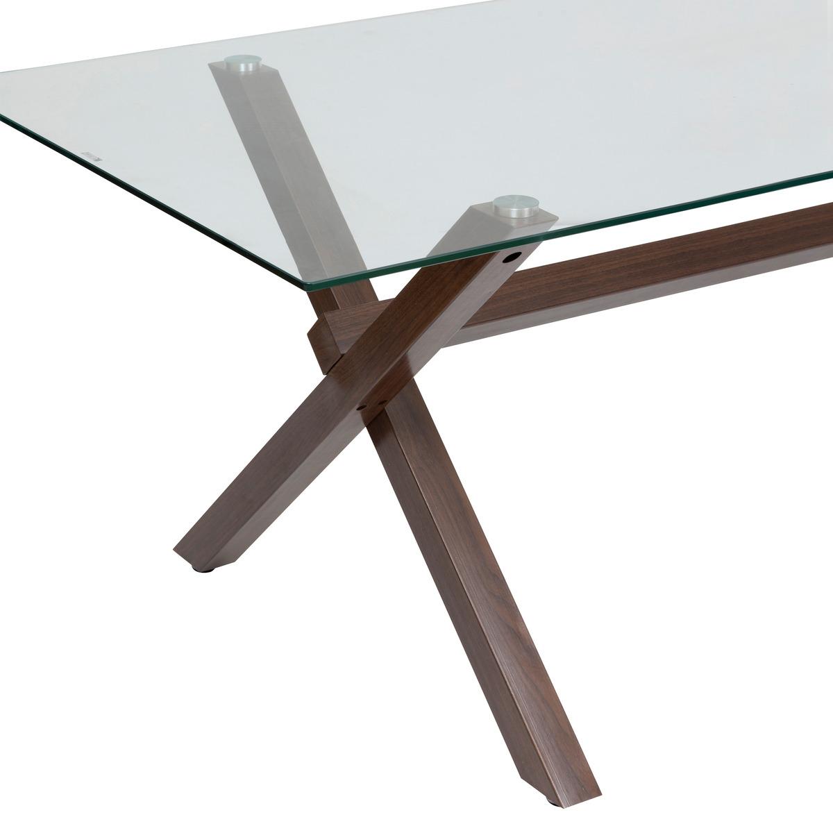 TABLE A MANGER JOREL MARRON D.180X90X74.5CM