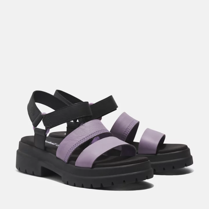 Sandale London Vibe à trois brides pour femme en violet