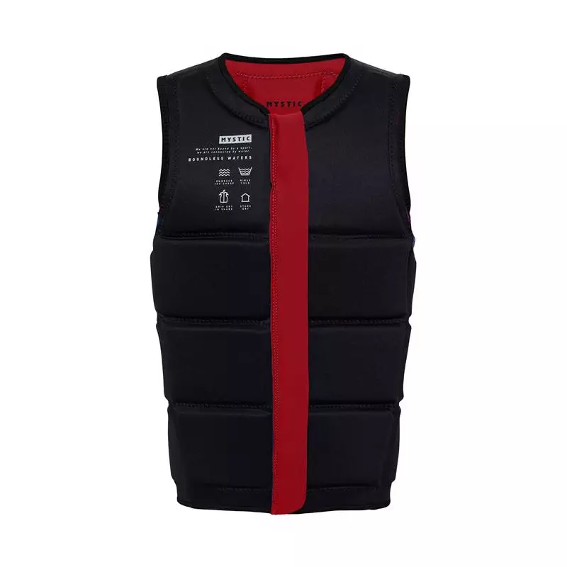 Gilet impact MYSTIC Brand Fzip Wake Red