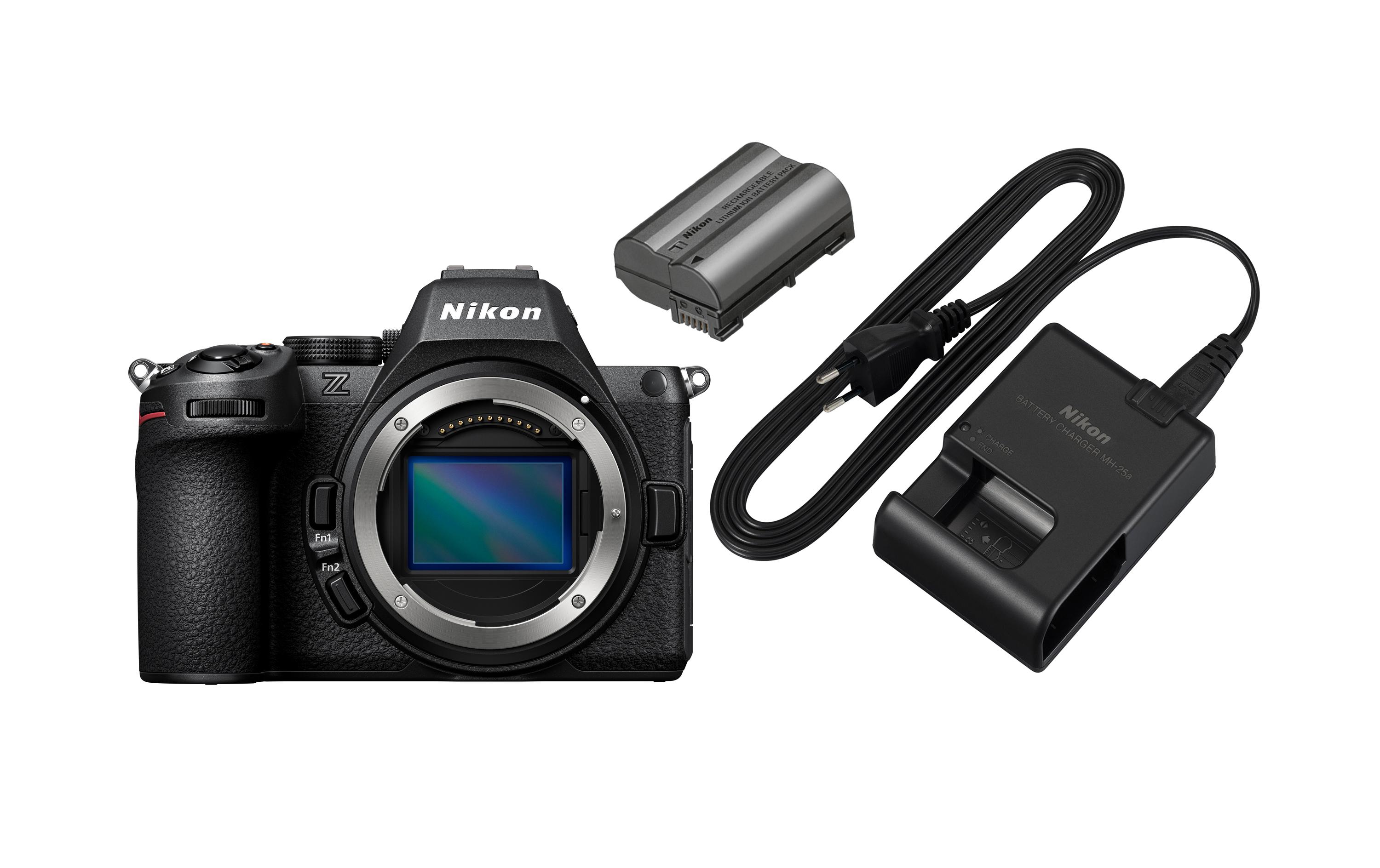 Fotokamera Z5II Kit Ersatz-Akku, Ladegerät<br>Spiegellose Kamera mit beeindruckender Bildqualität bei Fotos und Filmen mit Akku und Ladegerät