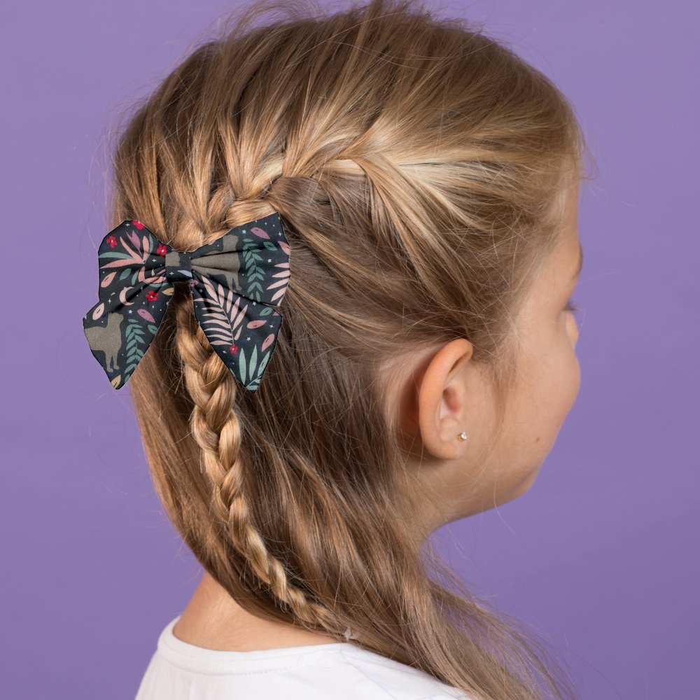 Barrette Noeud Papillon Nuit Féline