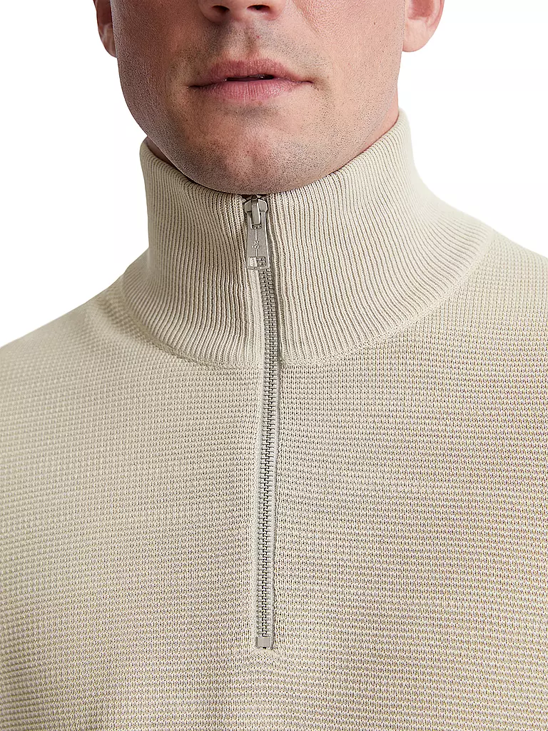 MARC O'POLO Troyer Pullover grau