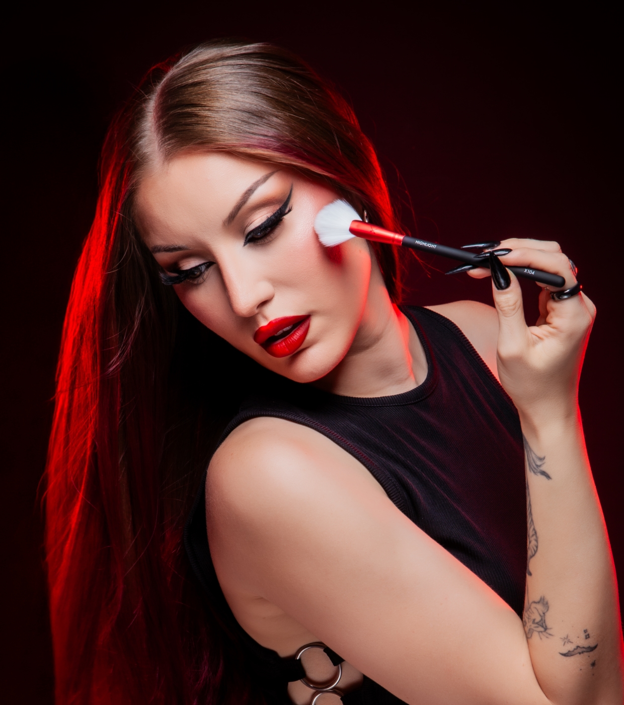Xtra Pro MakeUp - Pincel Iluminador - X104: Highlight