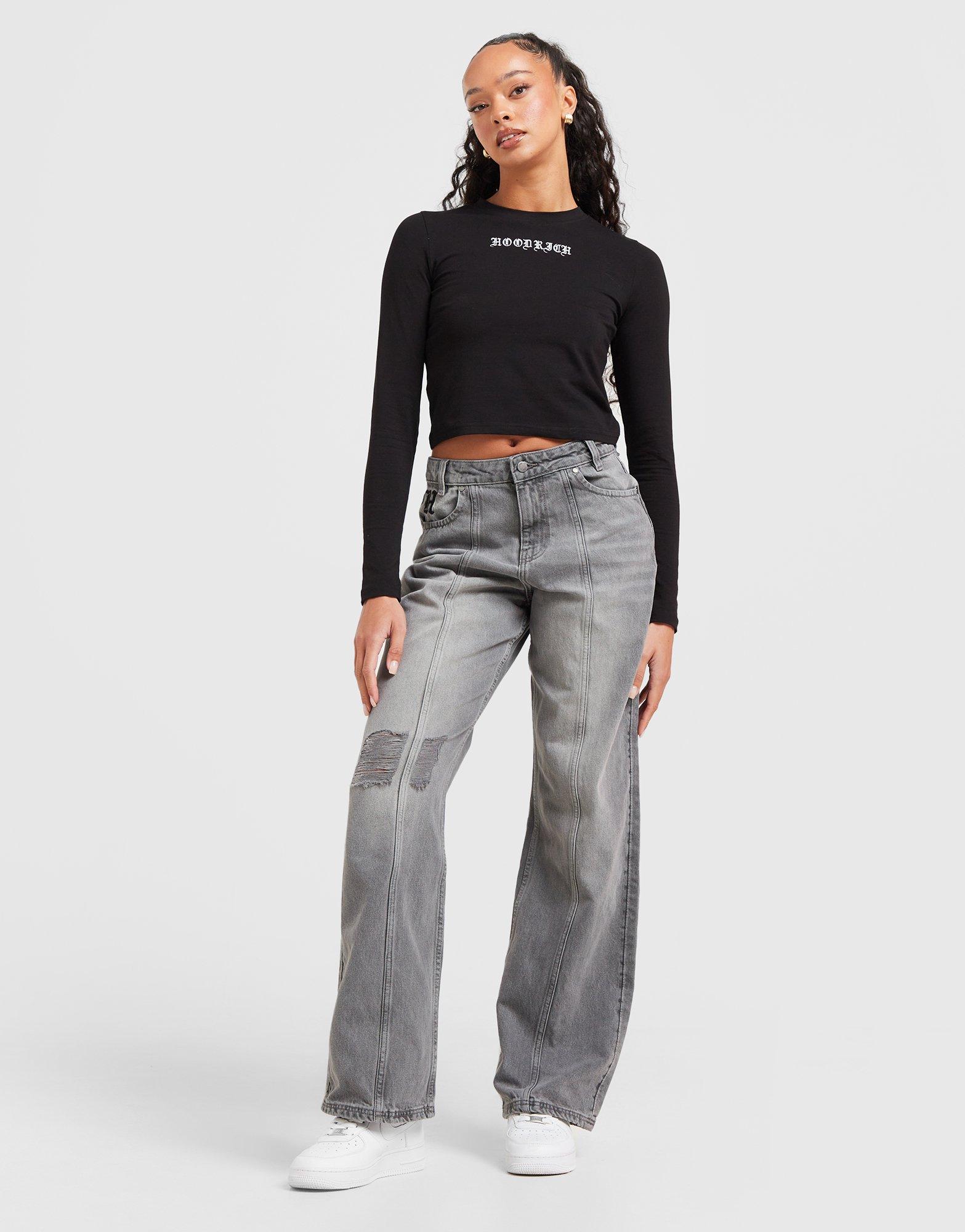 Hoodrich Jean Logo Applique Femme