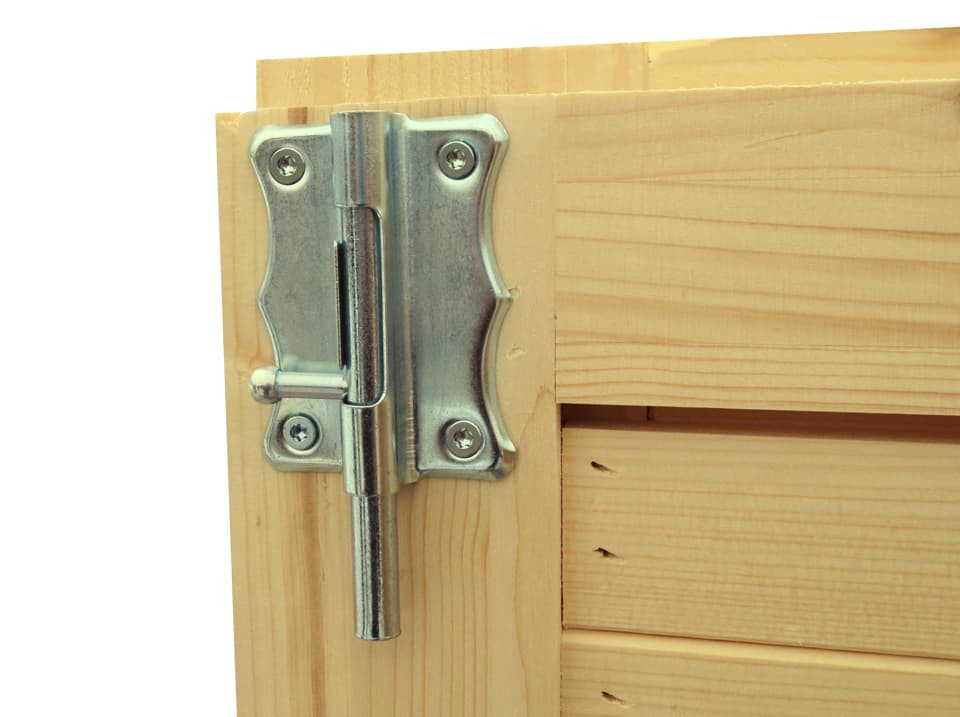 Coffre en bois bora 3 - 200 x 82 cm - stockage velo / outils - espace de rangement exterieur - coffre de jardin - abri de jardin