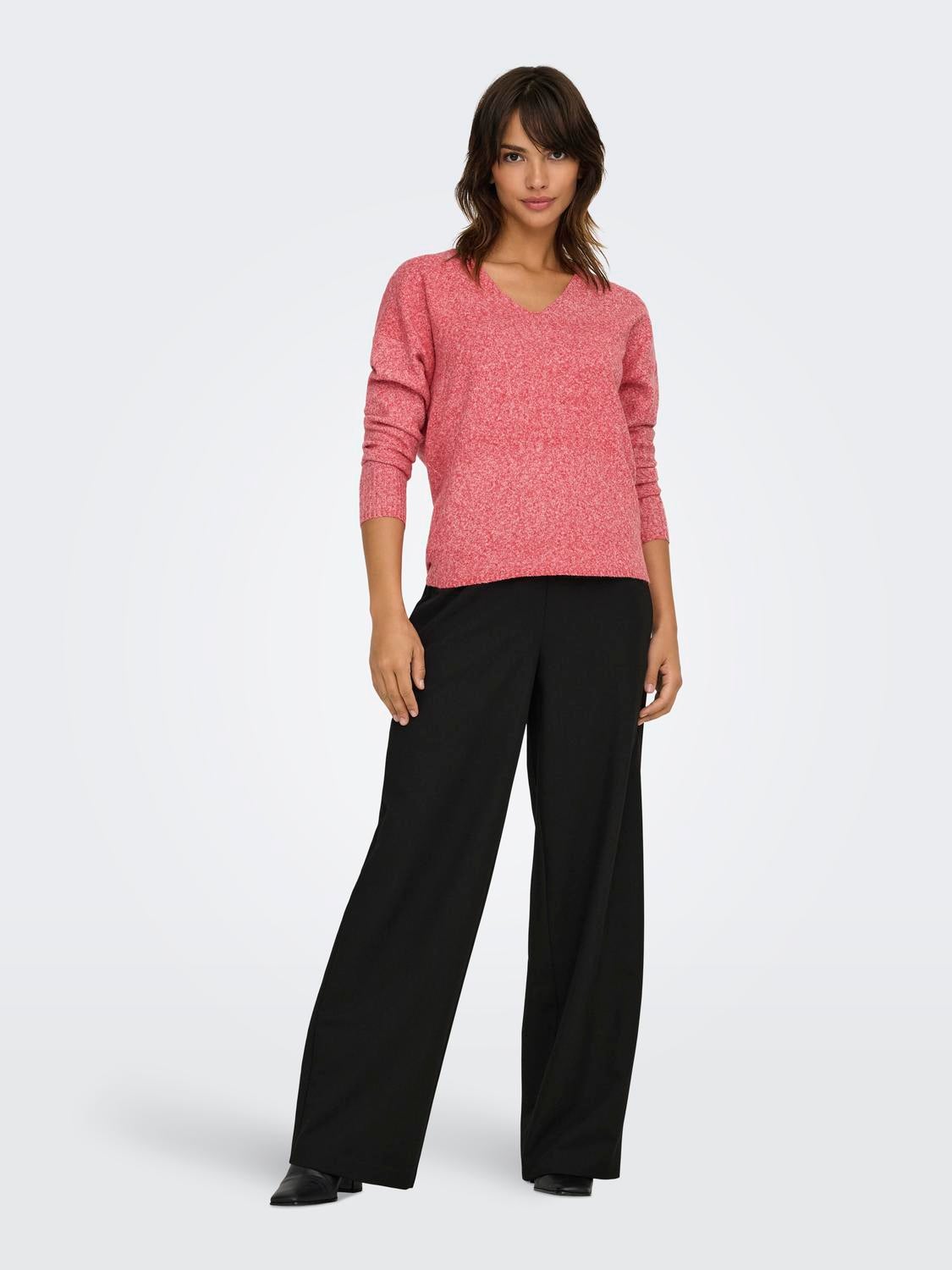 ONLRICA Strickpullover True Red