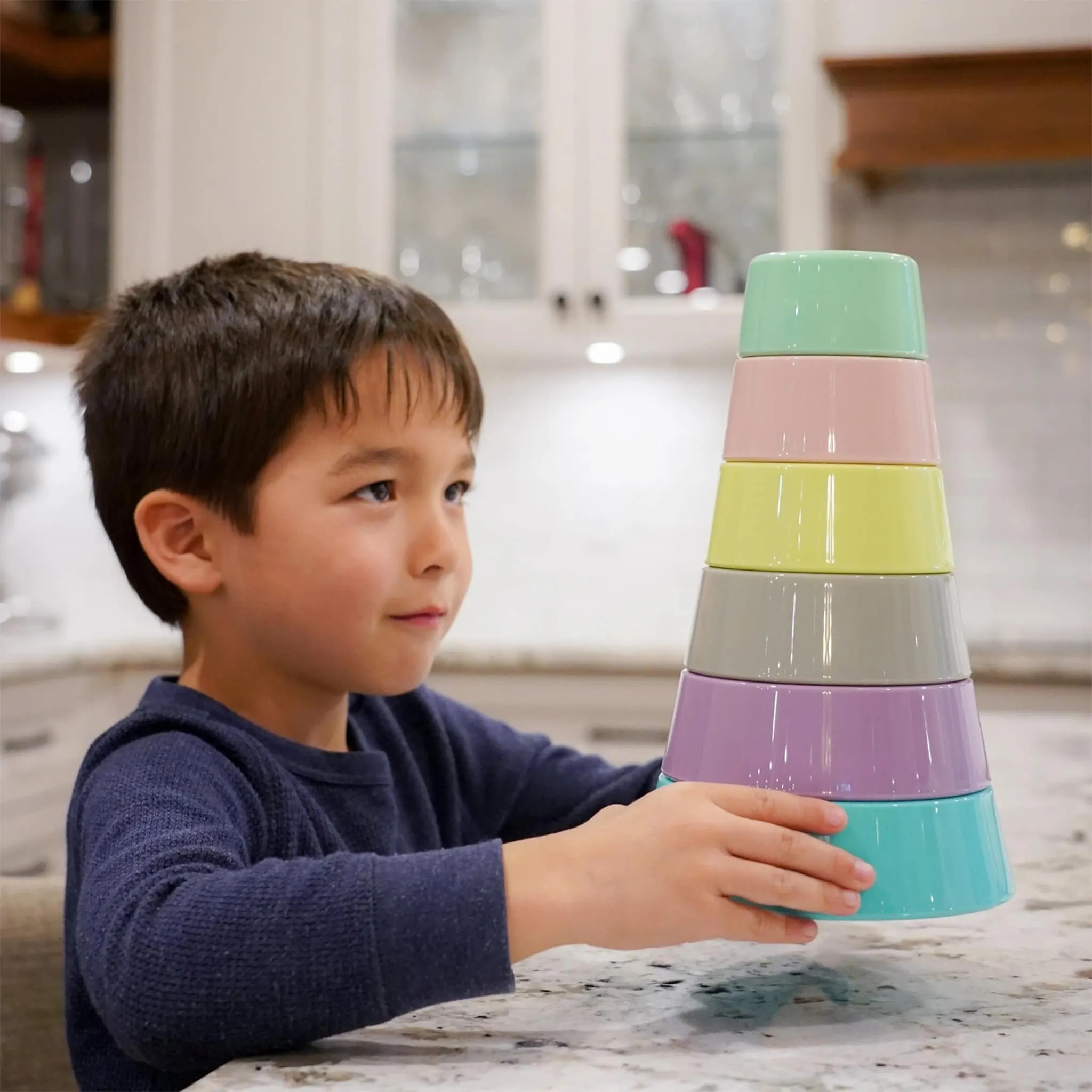 Melii Ensemble Bols et Couvercles en Silicone (6)