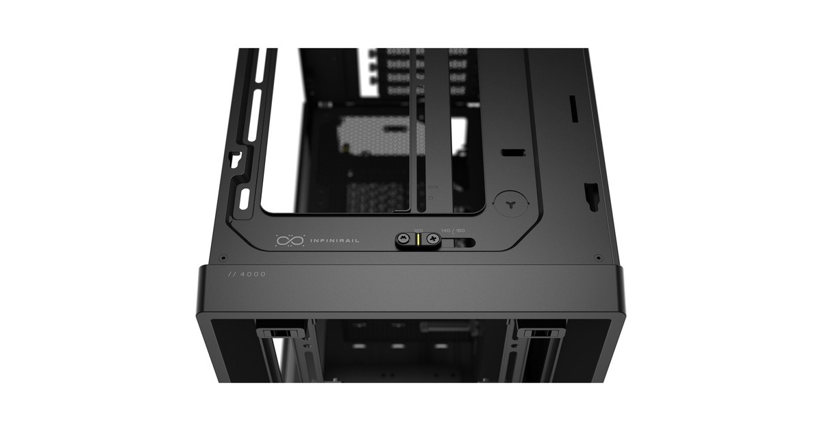CorsairFRAME 4000D midi tower behuizing  (Zwart | 2x USB-A | 1x USB-C | Tempered Glass)