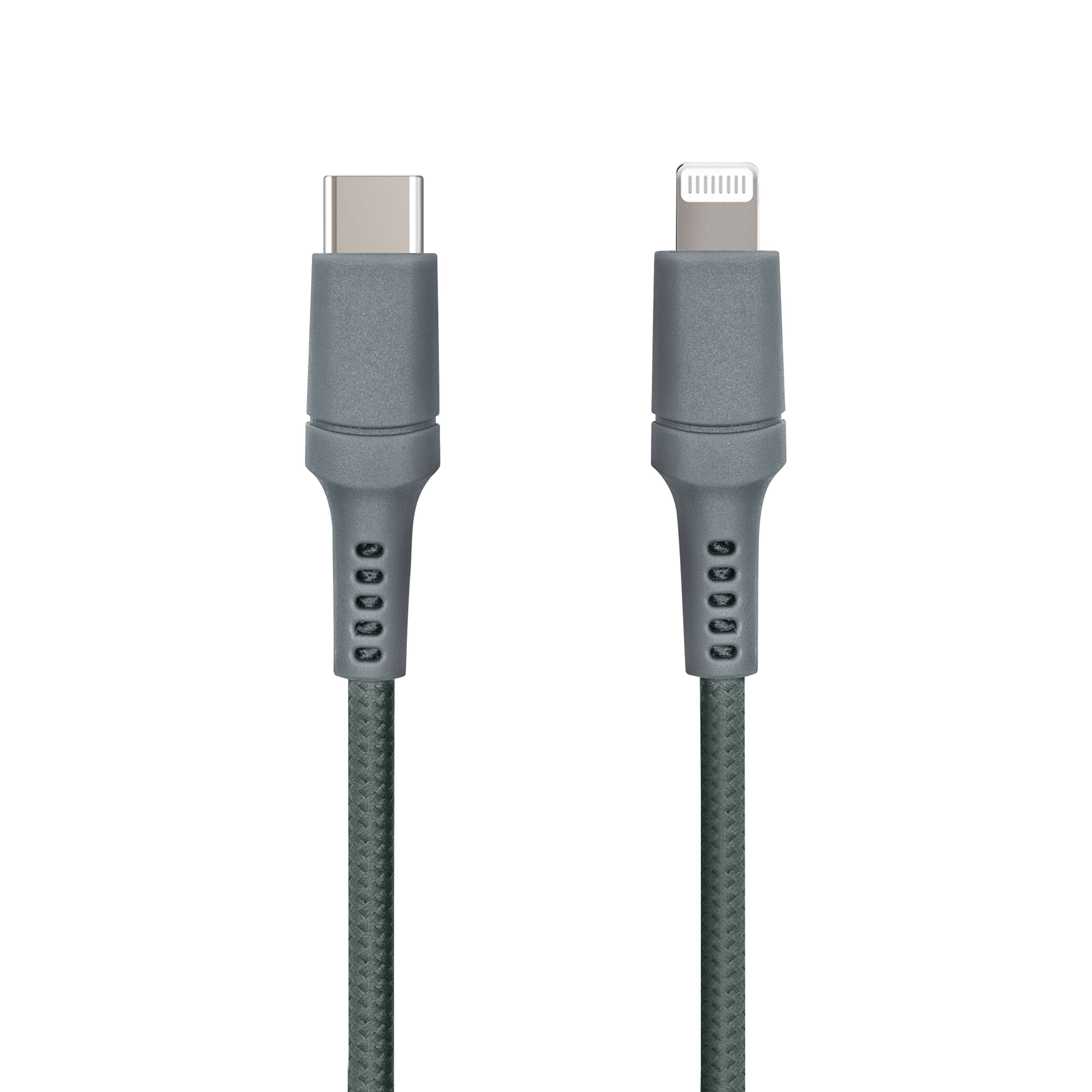 Nomadelic USB-C til Lightning 0,5 m Grønngrå