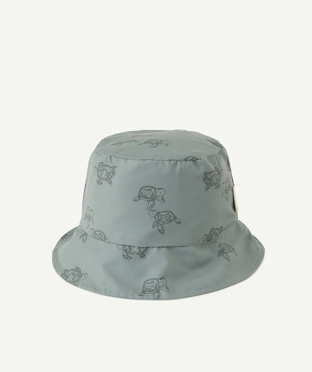 LITTLE DUTCHchapeau réversible bébé garçon kaki et vert imprimé tortues