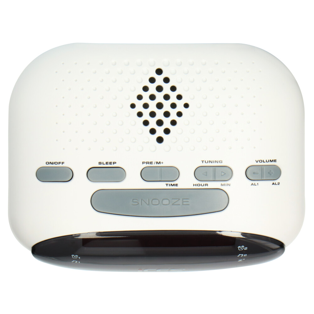 Alecto Wekkerradio Wit