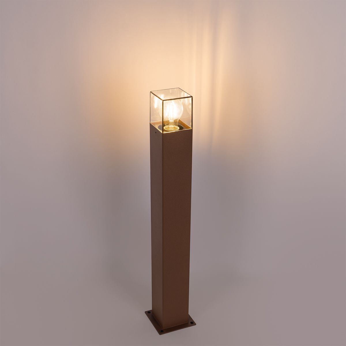 Industriële staande buitenlamp roestbruin 70 cm IP44 - Denmark