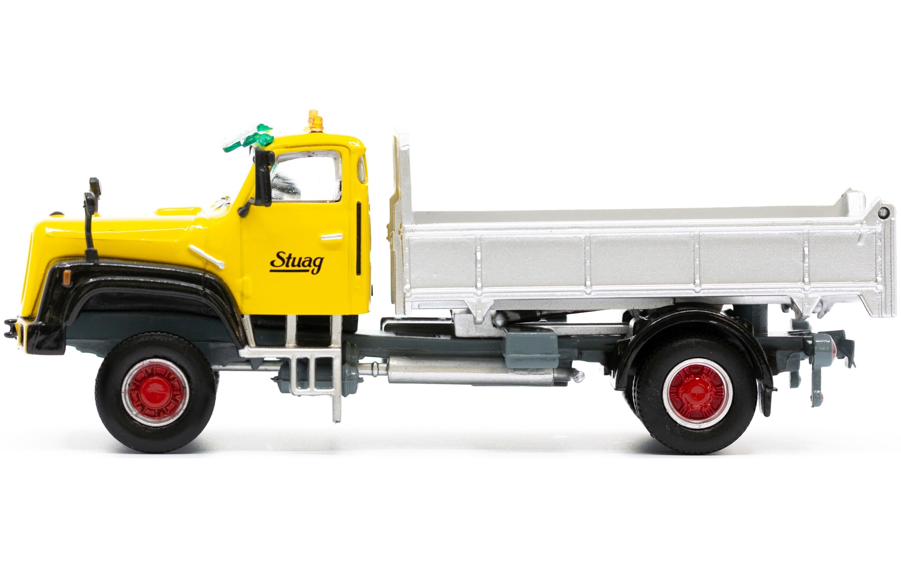 LKW Saurer D330N 4 x 4 Kipper Stuag Gelb 1:87H0 Lastwagen Modell