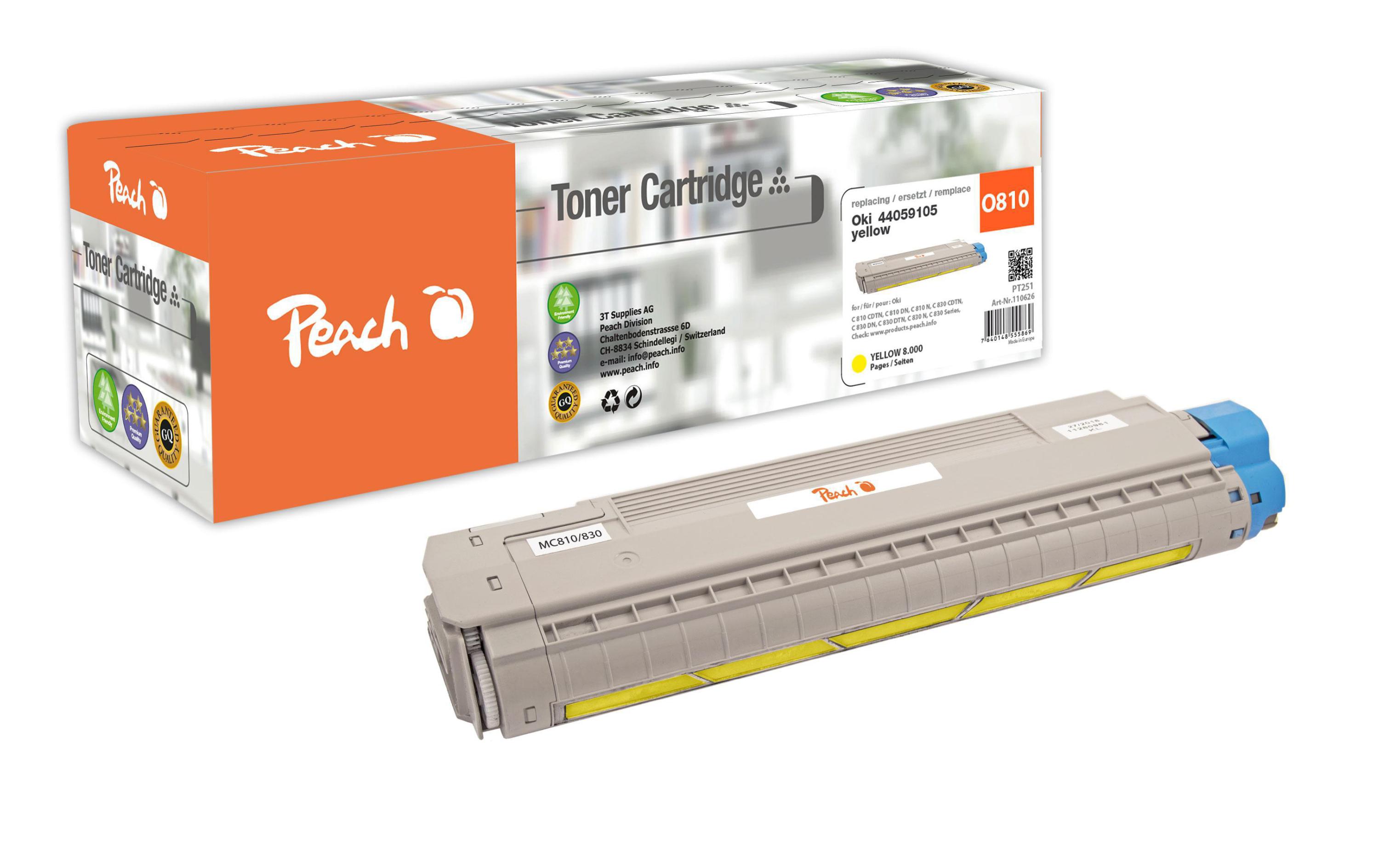 Toner OKI 44059105 YellowToner: Yellow