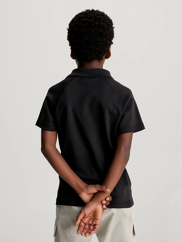 Camisa polo de malha de algodão