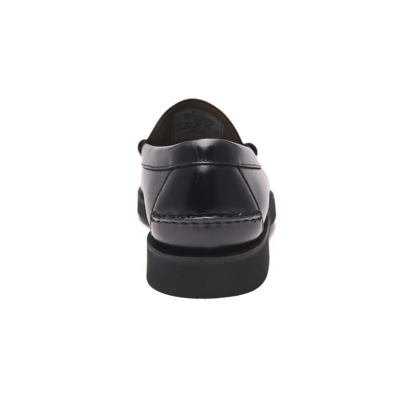 DAN POLARIS REGULAR Black MOCASSIN-Mocassin pour homme en cuir largeur regular