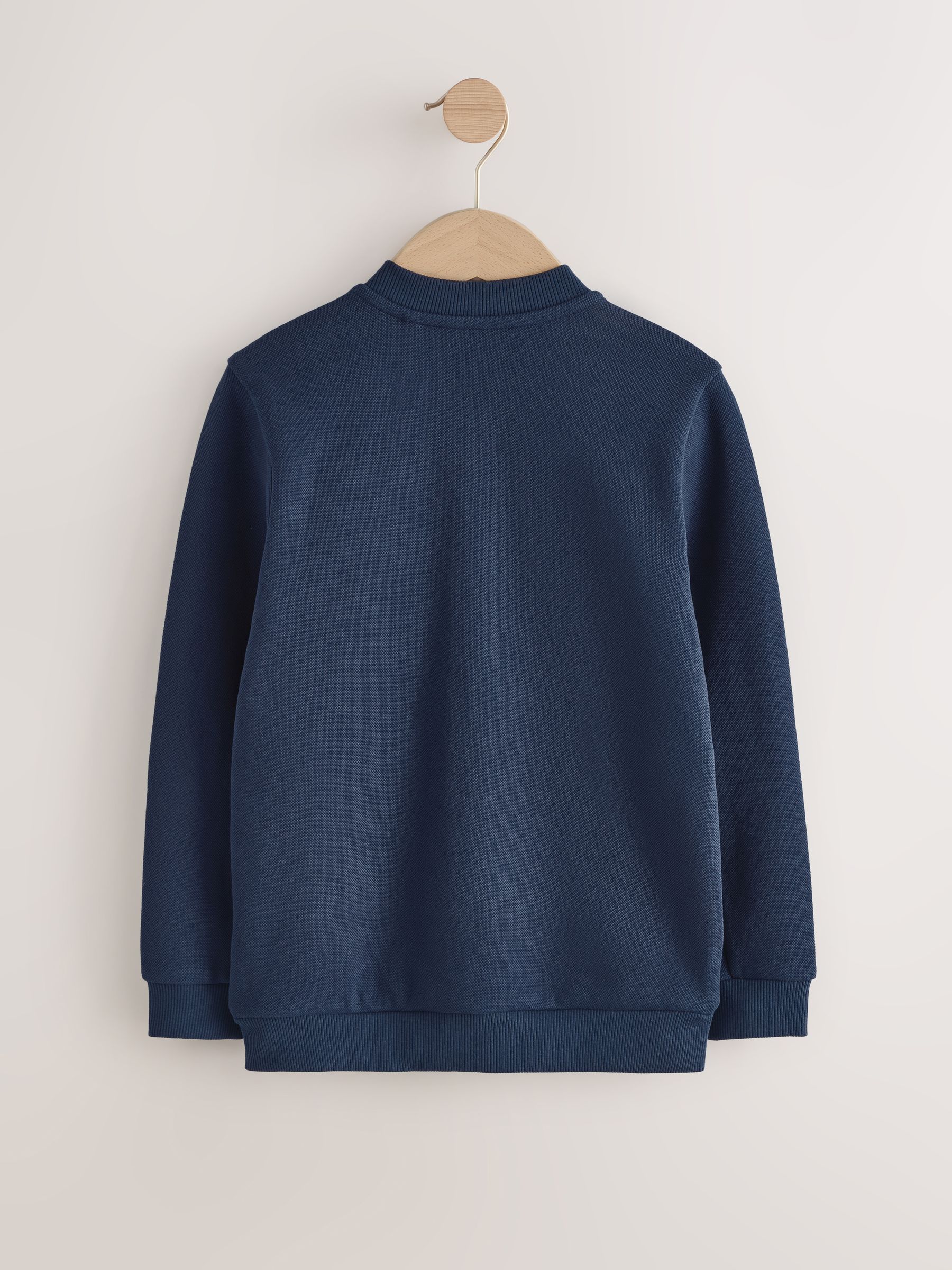 Marineblauw - Net bomberjack (3-16 jr)